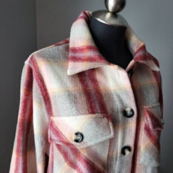 Kismet Long Button Down Shacket/ Coatigan NWT Sz Large - Picture 2 of 16